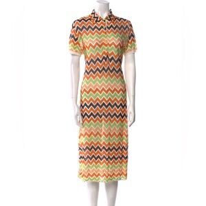 👉🏼LIKE NEW👈🏼 Sport Missoni Mid-Length Sheer Cover Up Dress Size:12